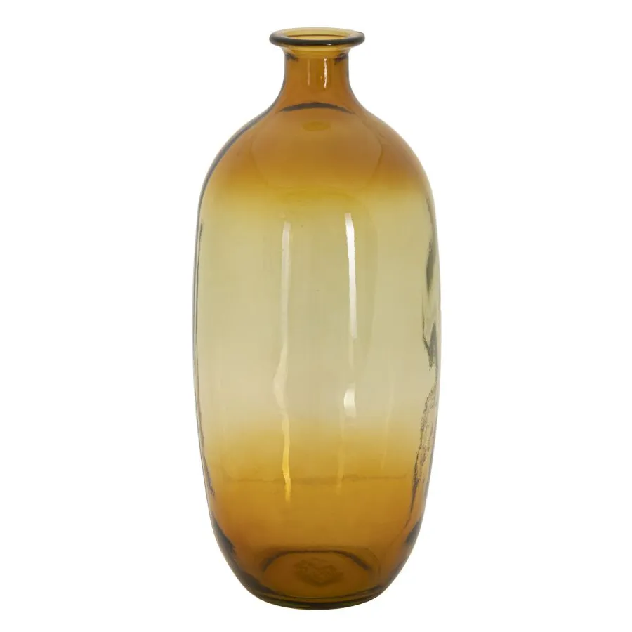 Wazon Botella Napoles Szkło Recyklingowane Pomarańczowy 16x38 cm (WYPRODUKOWANO W HISZPANII)